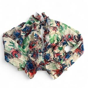 Floral Cropped Blouse